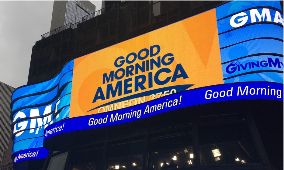 Sign of Good Morning America
